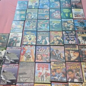 46 Collection of Classic Movie,   DVDs.  Oldies. Comedy, Drama, Family And More